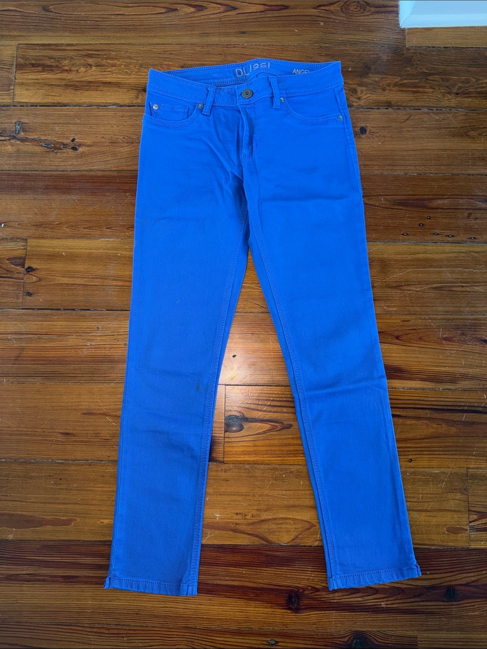 DL1961 Royal Blue Skinny Jeans 28 - angel mid rise skinny ankle